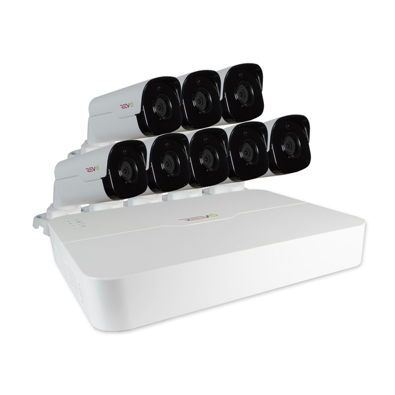 Home Imports Emporium Surveillance System Ultra 8CH, 2TB  HD NVR Security Cameras Modern