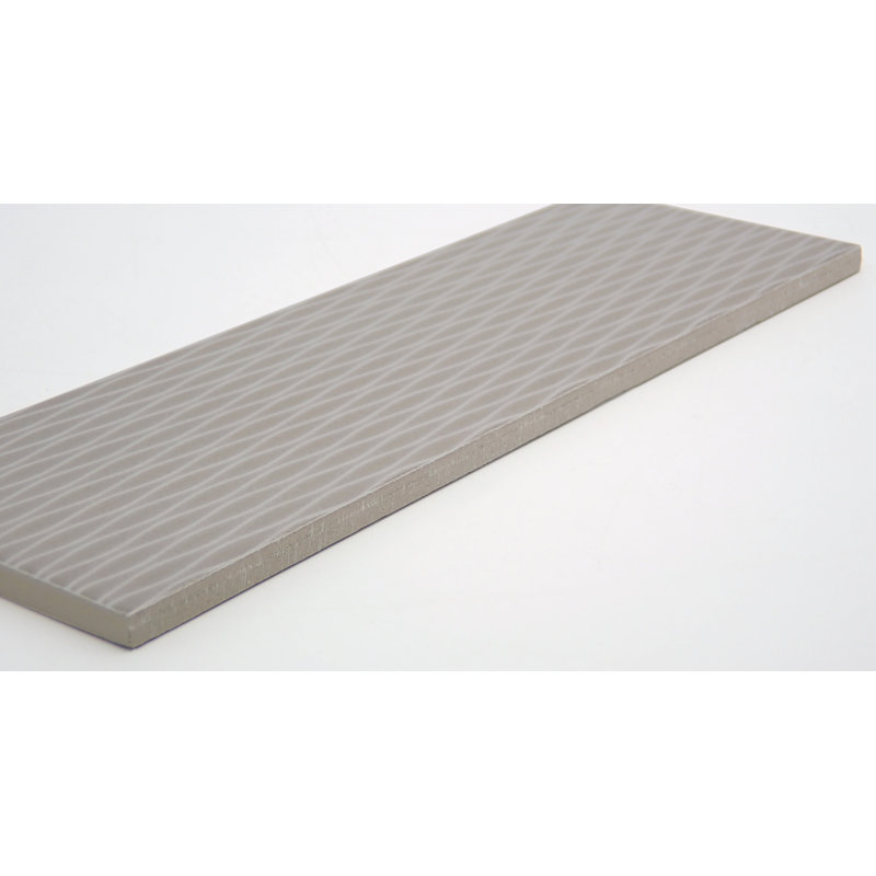 Motif II™ 4" x 12" Ceramic Patterned Tile, Taupe