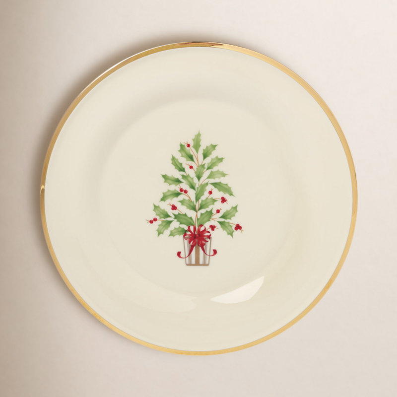 Holiday Tree Accent Plates, Set of 4