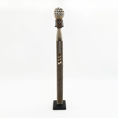African Beaded Namji Doll, Tall 32 in
