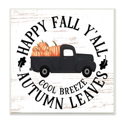 " Happy Fall Y'all Pumpkin Truck "