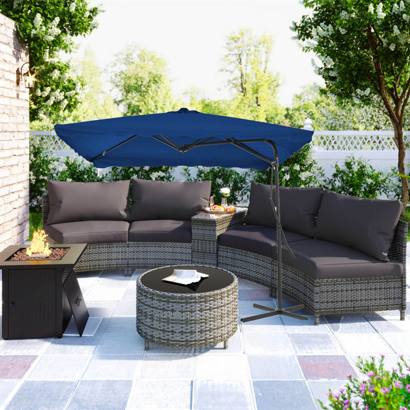Montserrat 250cm Market Parasol, Blue