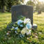 Fleurs de cimetière artificielles pour la tombe