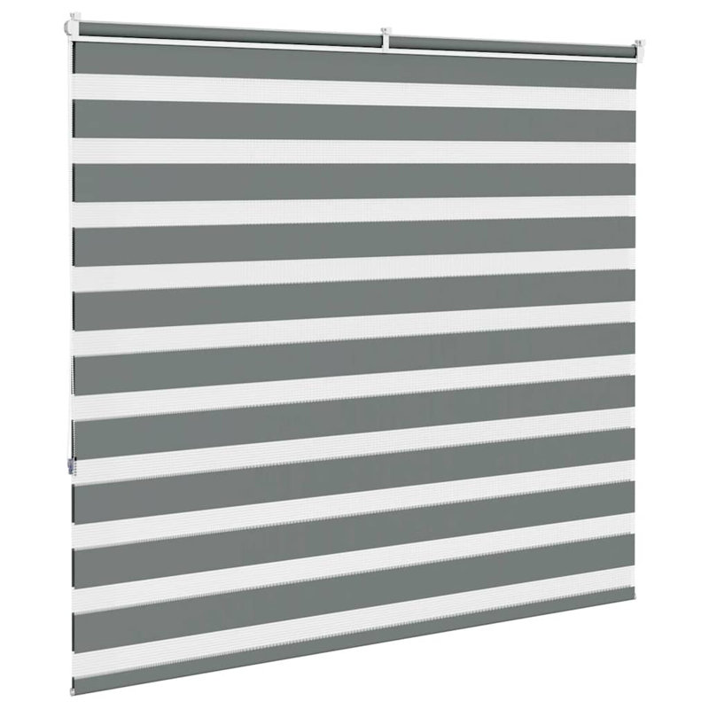 George Oliver Zebra Blind Polyester, 165cmW x 150cmL, Dark Grey