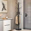 Metal Coat Rack With Natural Marble Base And 12 Hooks-106633925