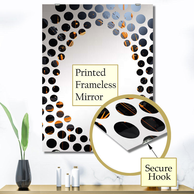 Miroir mural Collages MIR131617, H 40 po x l 30 po, Wais - Résumé