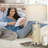 24.5“ Coastal Bedside Dimmable Table Lamp Set with Night Light, USB Ports, Included Bulbs