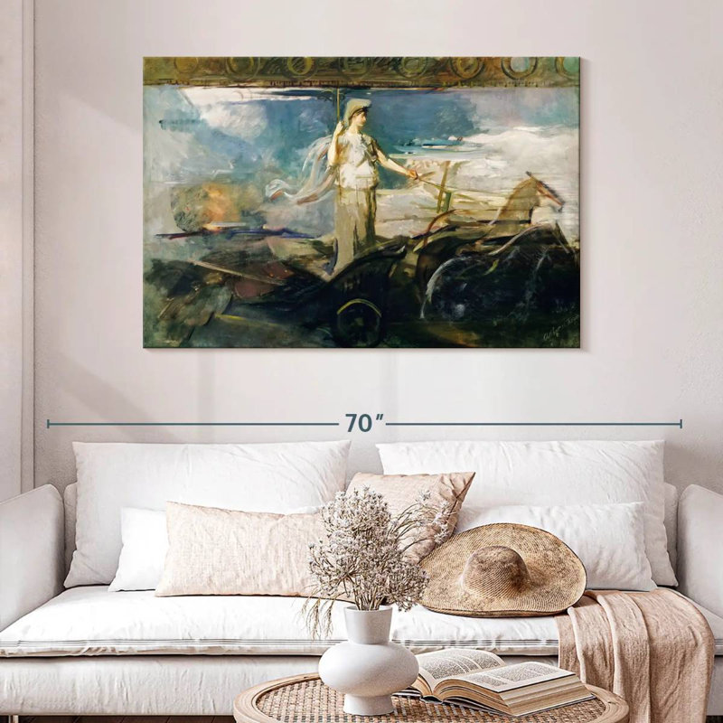 Leisha Minerva dans un char, 1894, H 32 po x l 48 po
