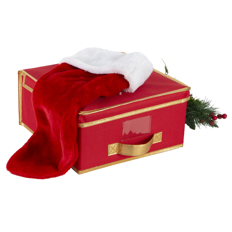 Holiday Storage Box, 5.91" H x 11.81" W x 11.81" D