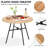 Hufsah Round Outdoor Dining Table , 36.6 " W 36.6 " D