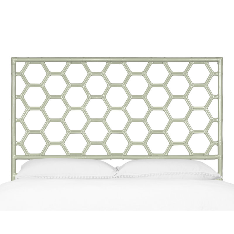 Honeycomb Open-Frame Headboard, Celery Green, Queen