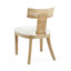 Ensemble de salle à manger extensible moderne en bois d'hévéa Blaise