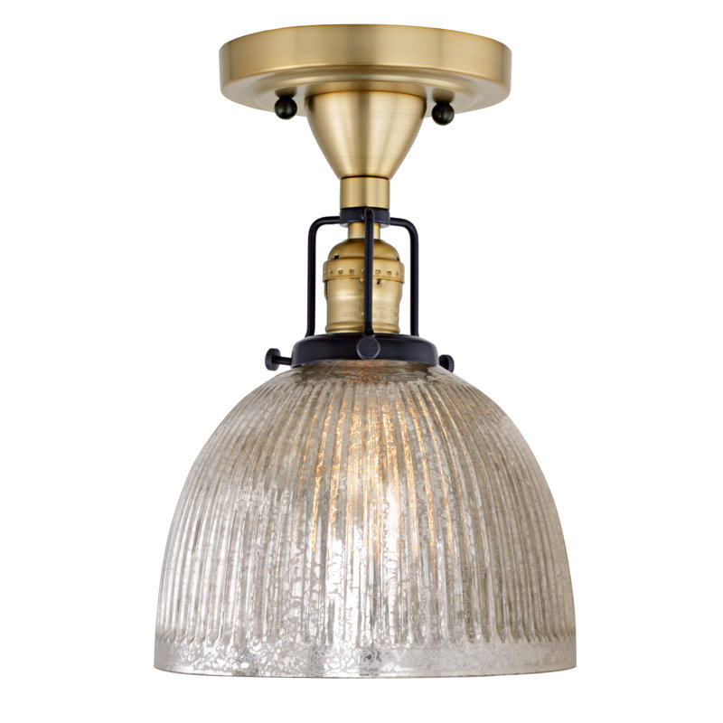 Swepsonville Flush Mount, Satin Brass