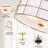 16" semi-flush mount ceiling light fixture