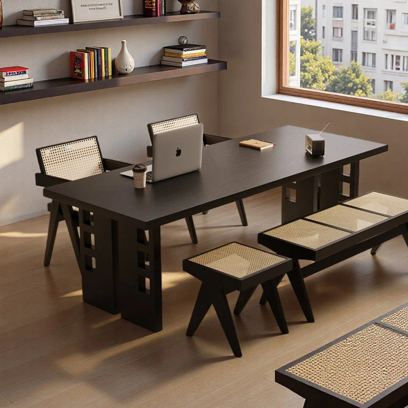 Table de salle à manger rectangulaire à usage domestique, H 29,53 po x L 55,12 po x l 31,5 po