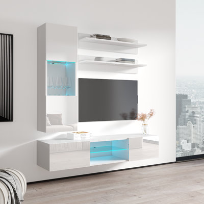 Meuble audio-vidéo flottant Fly