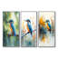 Très grand martin-pêcheur près de la ferme - Collection de décorations murales Green Bird-376371804-376371799-376371796