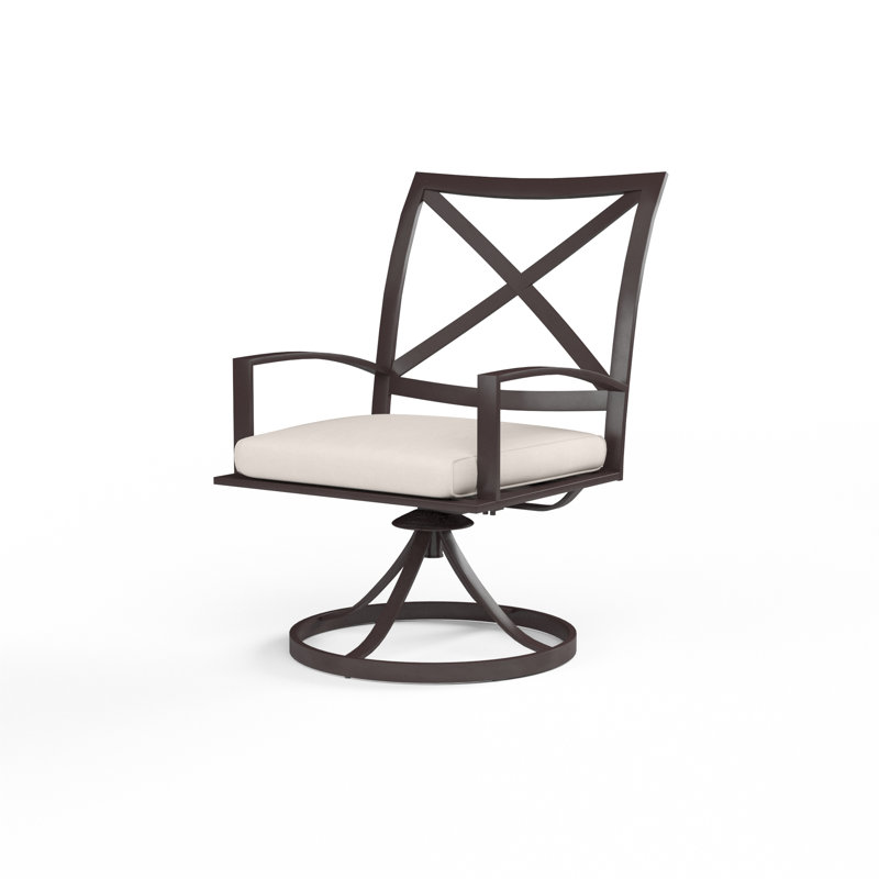 Mulcahey Outdoor Dining Armchair, Canvas Natural Sunbrella®