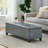 Upholstered Rectangular Storage Ottoman Bench | Gift Idea