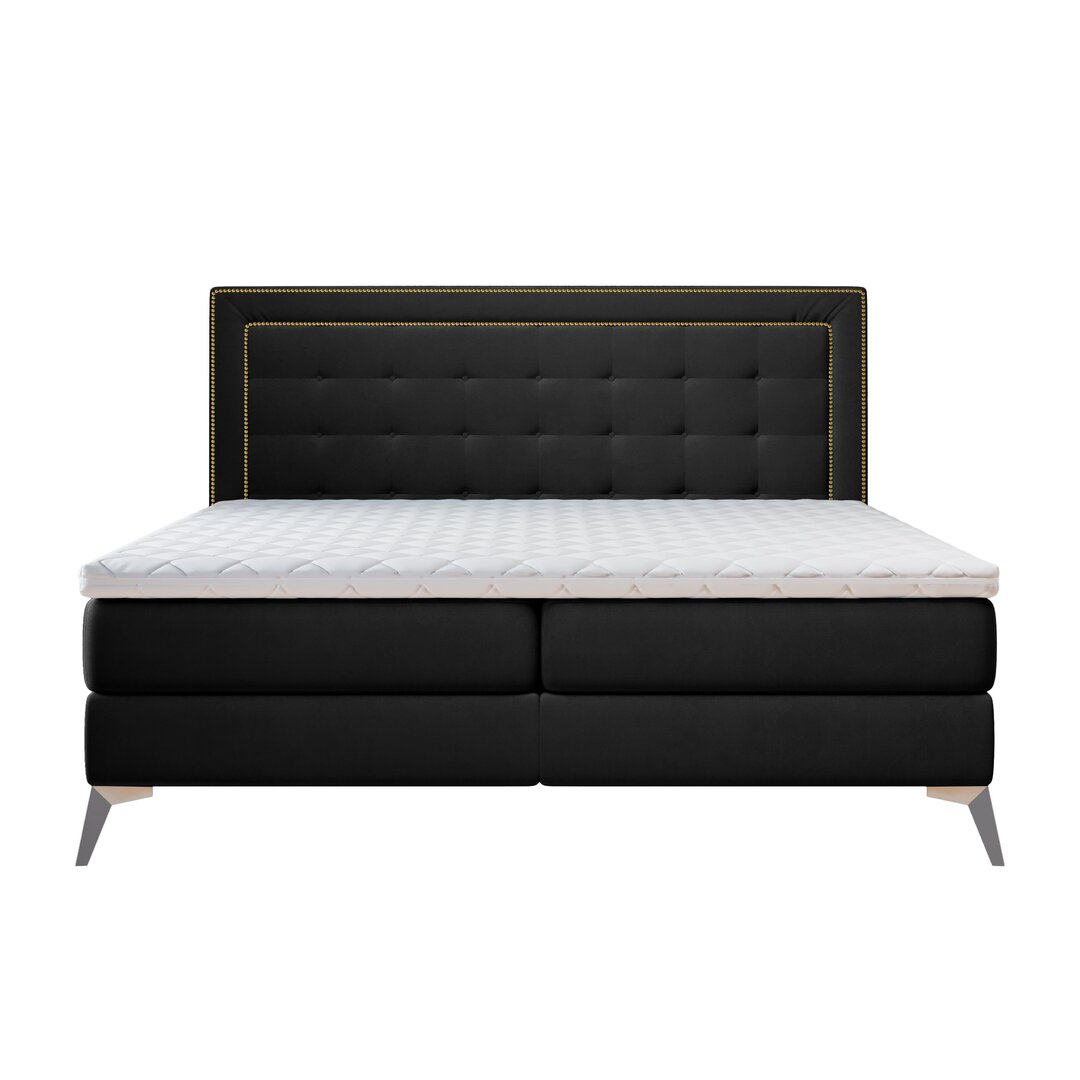 Boxspringbett Arnera mit Topper und Bettkasten