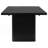 Houston Black Rectangular Double Pedestal Dining Table