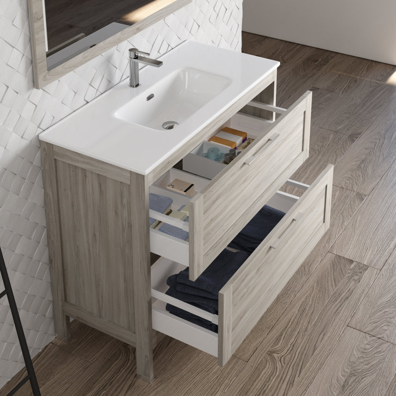 Meuble-lavabo de salle de bain Collection LAKESIDE par DAX, Pin