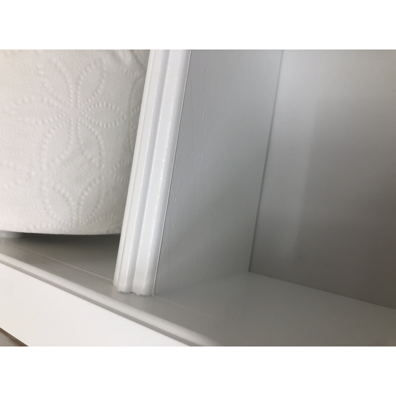 Porte-papier hygiénique encastré Hansford, Émail blanc