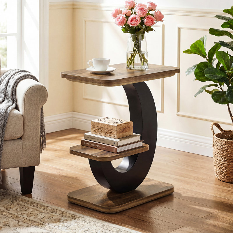 20.47''Arc-Shaped Side End Table