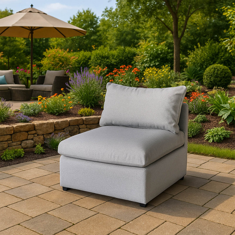 Fauteuil modulaire d'extérieur Patioflare Lanai, gris, Gris