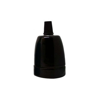 Steffler Ceramic Lamp Socket E27 With Cord Grips, Industrial Porcelain Lamp Light Bulb Lamp Base Attachment