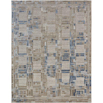 McDougal Geometric Area Rug in Gray