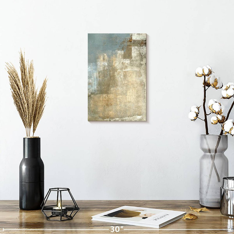 Avery Beige And Gray, 12" H x 8" W
