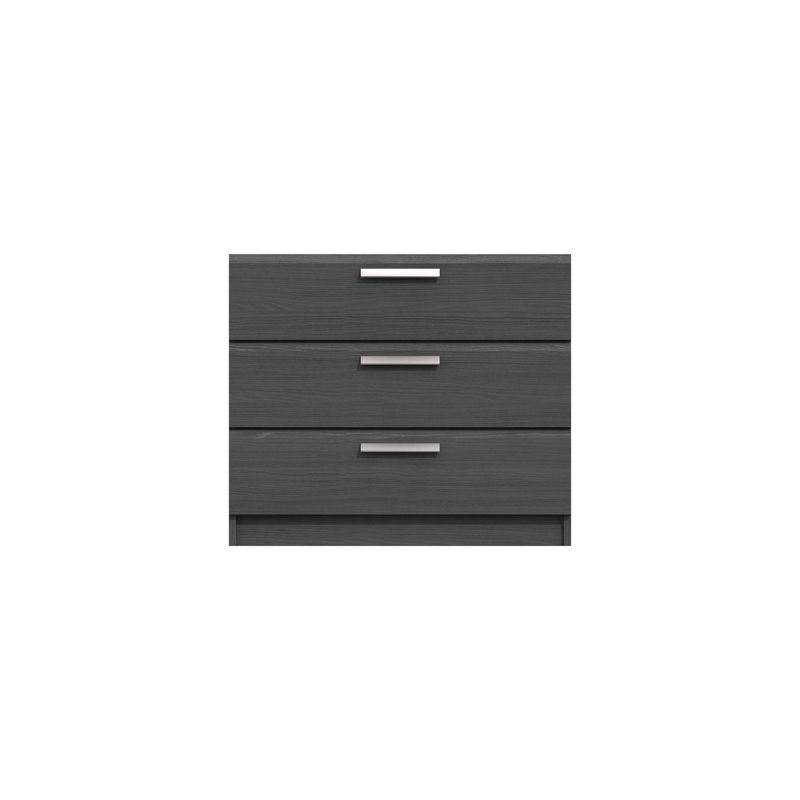 Harvey-Lee 71.8 cm W Chest of 3 Drawers, Graphite