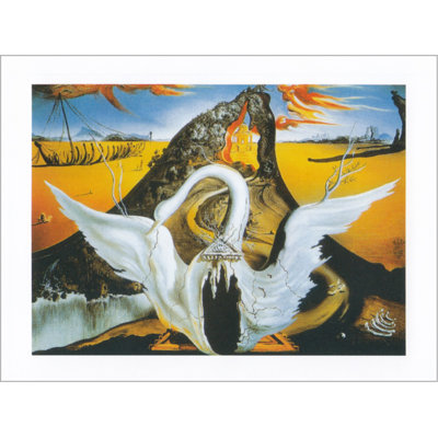 «Bacchanale 1939 Swan Ballet» par Salvador Dali, impression sur toile non encadrée