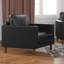 Fauteuil en cuir fleur l 32 po Armonni-690955706
