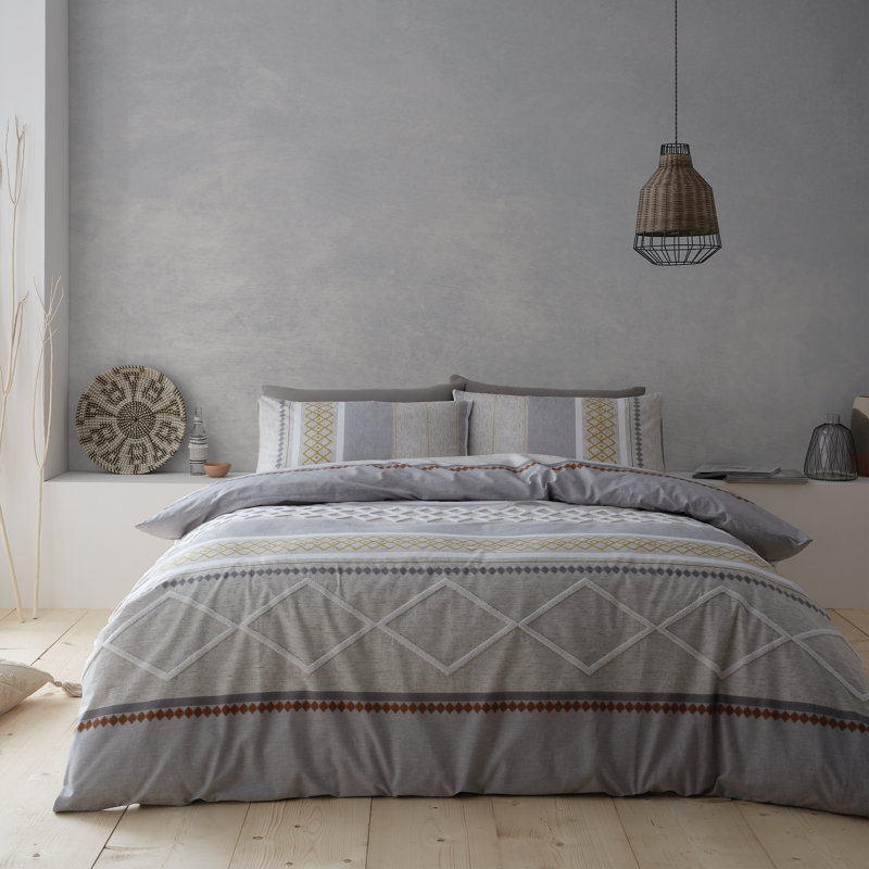 Kadin Bedding, Super King Duvet Cover + 2 Standard Pillowcases