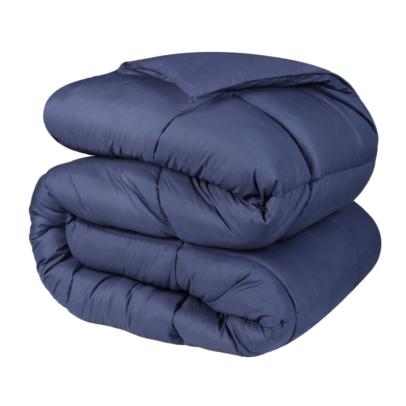 Twin XL Navy Blue Reversible Down Alternative Comforter