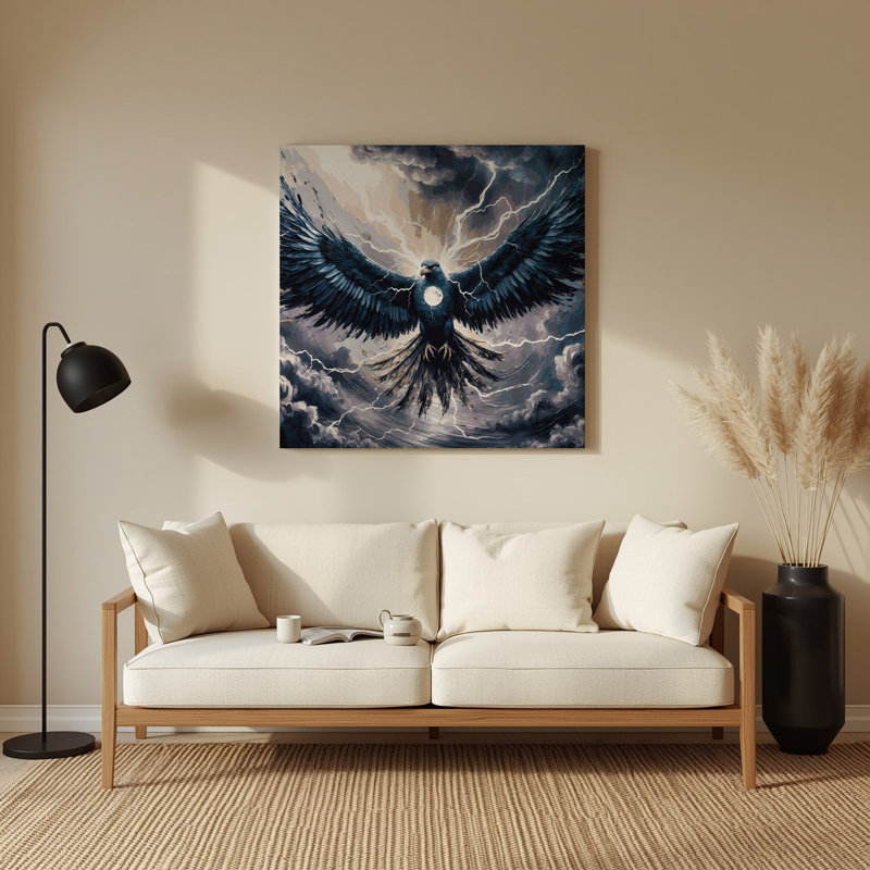 Art mural gris Sci Fi Thunderbird