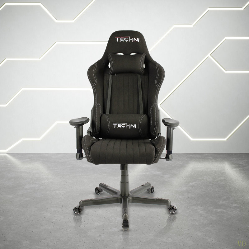 Techni Sport TS-F44 Fabric Ergonomic High Back Racer Style PC Gaming Chair
