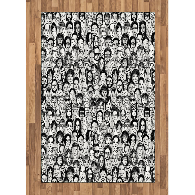 Hand Woven Area Rug, Rectangle 120 x 180cm