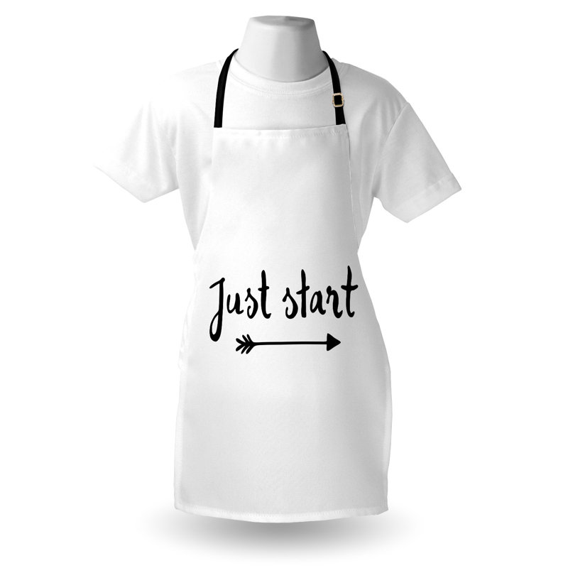 No Pattern Bib Apron