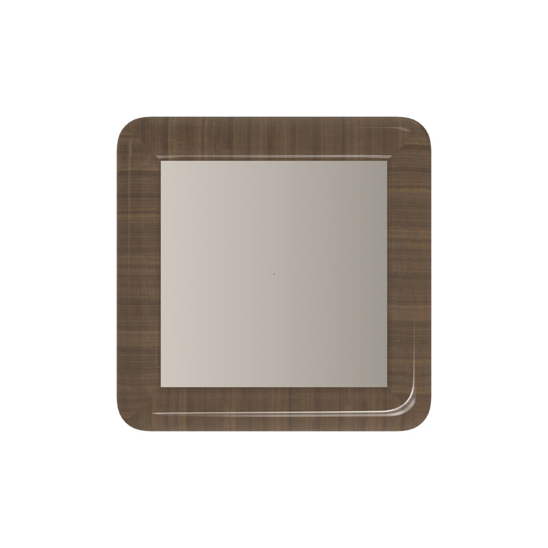 Gelee Square Accent Table - Caramello, Brown Top/Black Base