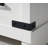 Quan 54"W Farmhouse 6-Drawer Wood Double Dresser with Specious Tabletop & Metal Decoration ,White/Brown-346758582