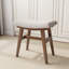 Ensemble de coiffeuse en bois massif avec miroir rabattable, lumières réglables, plateau en verre et tabouret pour petits espaces-776788900