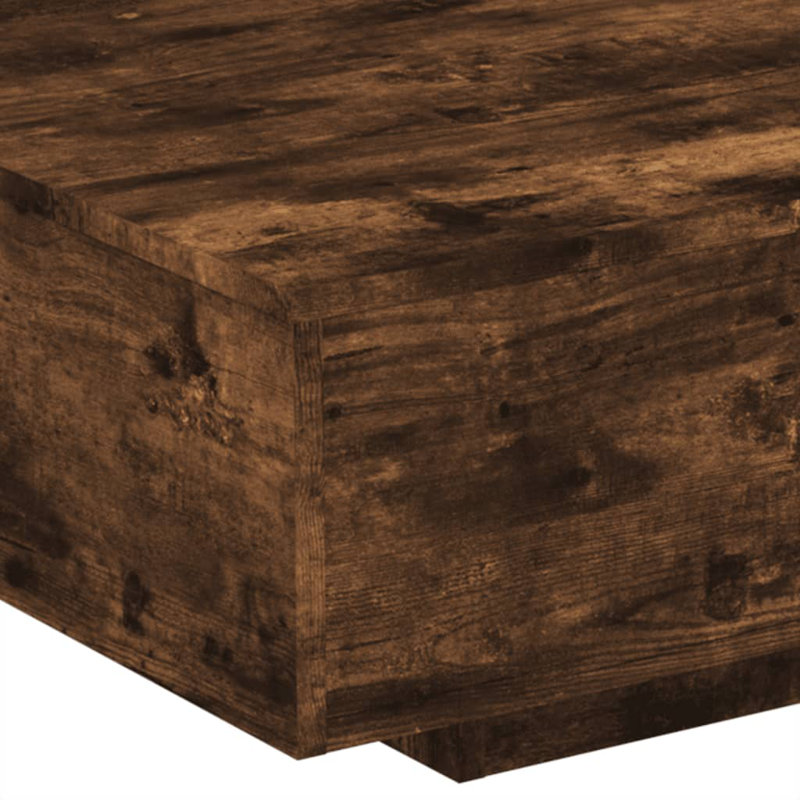 Cueto Four Leg Coffee Table, Smoked Oak