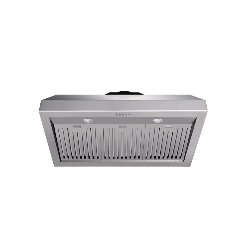 36" Stainless Steel Convertible Wall Mount Range Hood with Charcoal Filter
