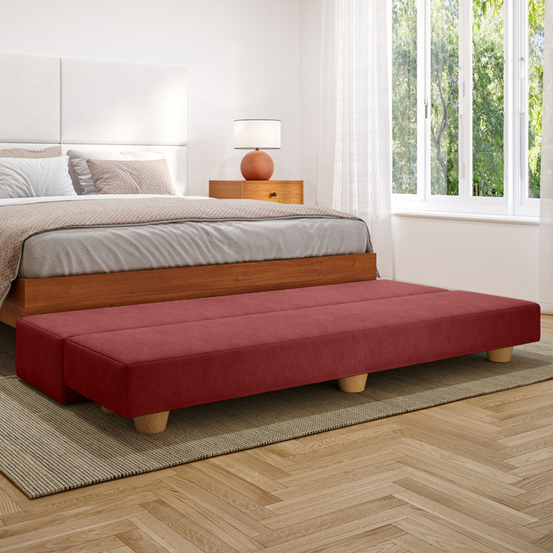 Banc convertible simple Palisades Camden, Rouge