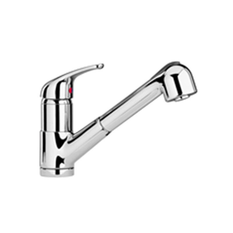 Piralla Creta Pull Out Kitchen Faucet, Brushed Nickel
