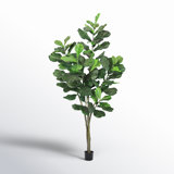Faux Fiddle Leaf Fig Plant in Pot