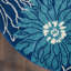 Tapis bleu / crème Rhudine-1900933095